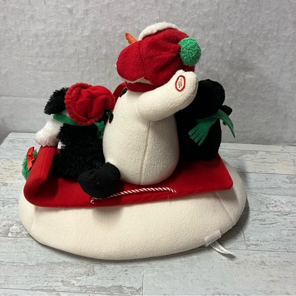 Hallmark Jingle Pals Animated Singing Snowman Penguin Dog "Sleigh Ride" 2007 - Picture 3 of 8